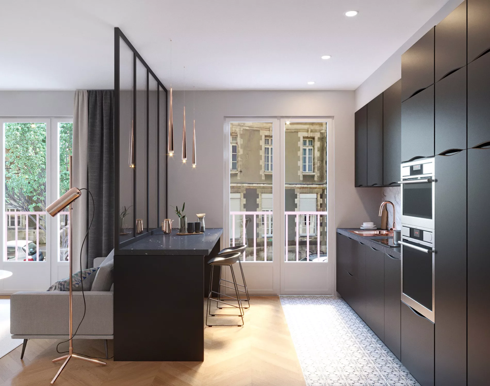 Comment aménager une petite cuisine ouverte sur salon ?